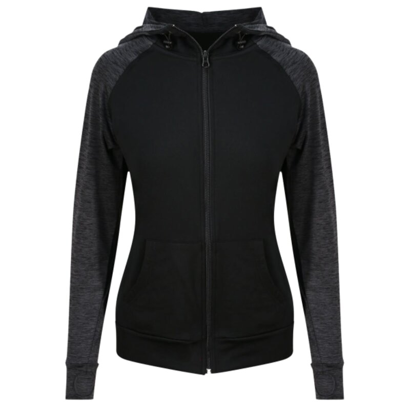 Women's cool contrast zoodie Thumbnail