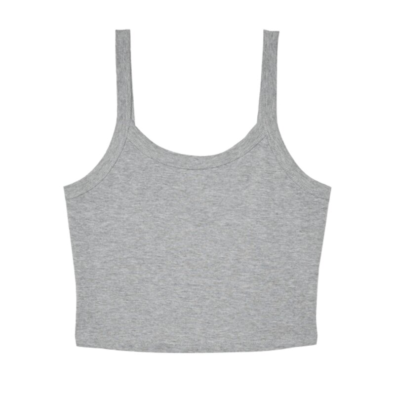 Women’s micro rib spaghetti strap tank Thumbnail