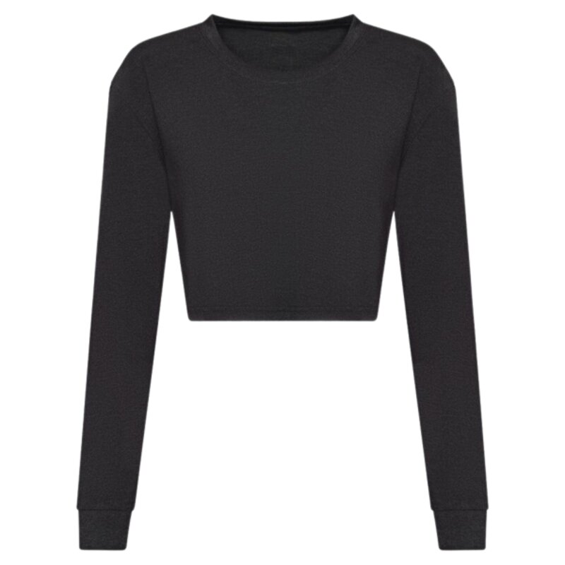 Women's long sleeve cropped T Thumbnail